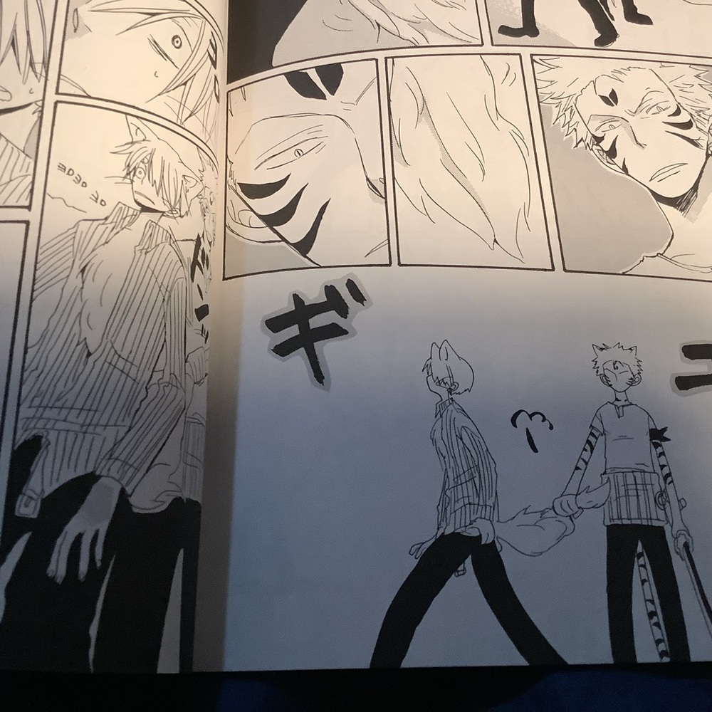 Zoro Sanji One Piece manga Doujinshi しっぽのきもち vols 1&2 by S木チズル (Musouzin ムソウジン) - Picture 5 of 9